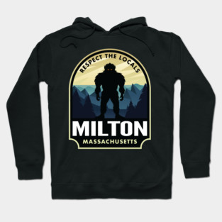 Milton Massachusetts Bigfoot Sasquatch Hoodie