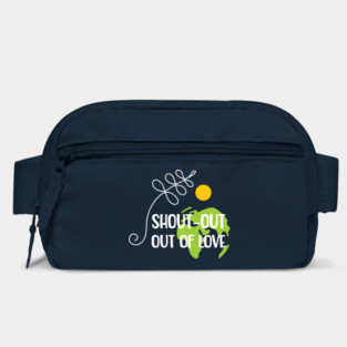 Shout-out out of love white typo T-Shirt Bag