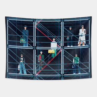 BTS Fashion Show Tapestry