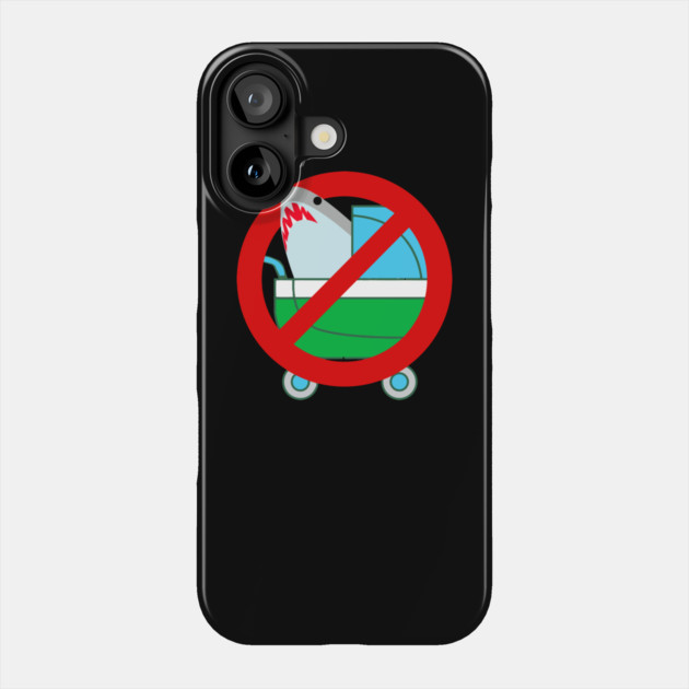 No Sharks In Baby Stroller Phone Case by belownormal