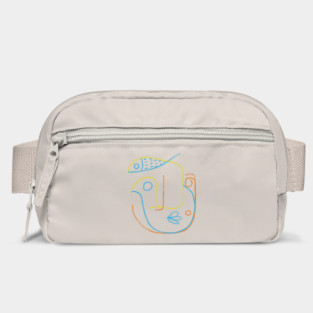 Fish bird face picasso Bag