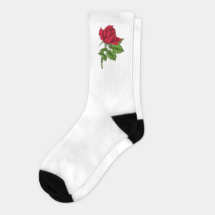 Red rose Socks