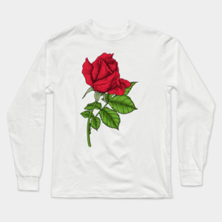 Red rose Long Sleeve T-Shirt