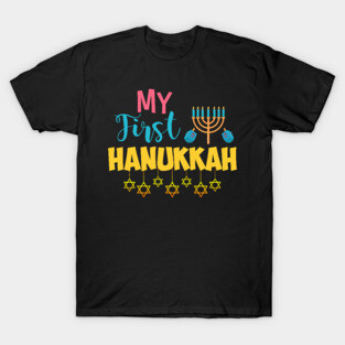 Cute & Adorable My First Hanukkah Candles T-Shirt