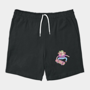Cute Koala Bear Skateboarder Doodle Shorts