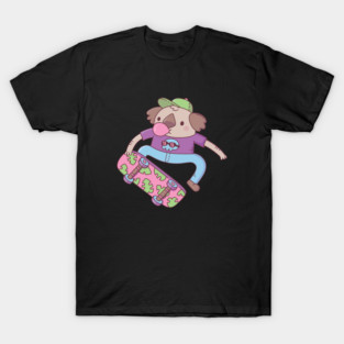 Cute Koala Bear Skateboarder Doodle T-Shirt