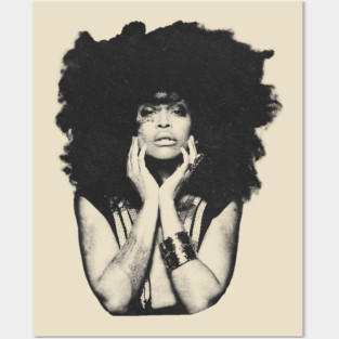 Erykah Badu || Vintage Halftone Style || Fan Art Design Posters and Art