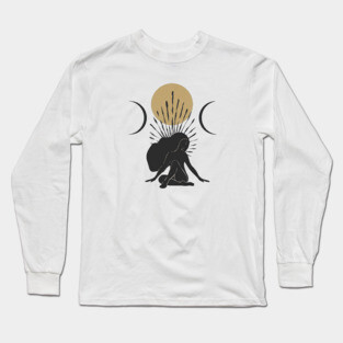 Sun Leaf Goddess Long Sleeve T-Shirt
