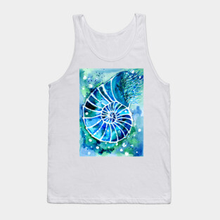 Turquoise Nautilus Tank Top