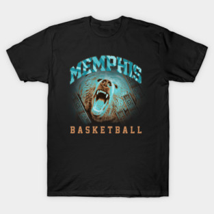 Memphis Basketball - Grizzly Bear - Vintage Style T-Shirt