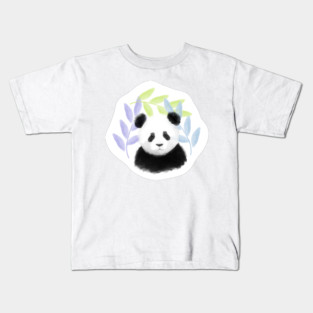 Honeydew, Lilac, and Sky Blue Panda Pattern - 1000Pandas by Amanda Roos Kids T-Shirt