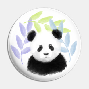 Honeydew, Lilac, and Sky Blue Panda Pattern - 1000Pandas by Amanda Roos Pin