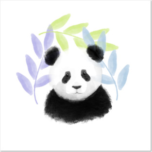 Honeydew, Lilac, and Sky Blue Panda Pattern - 1000Pandas by Amanda Roos Posters and Art