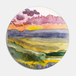 sunset field of wildflowers Pin