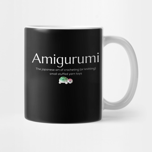 Amigurumi with Turtle and white lettering by Desert Hippie Designs