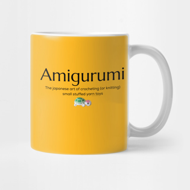 Amigurumi with Turtle and black lettering by Desert Hippie Designs