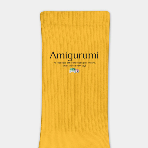 Amigurumi with Turtle and black lettering by Desert Hippie Designs