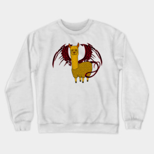 Drama, the dragon llama Crewneck Sweatshirt