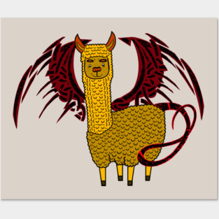 Drama, the dragon llama Posters and Art
