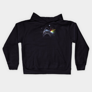 shark side of the moon Kids Hoodie