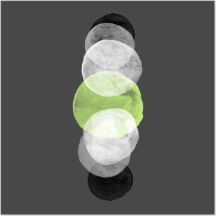 Agender Pride Bubbles Posters and Art