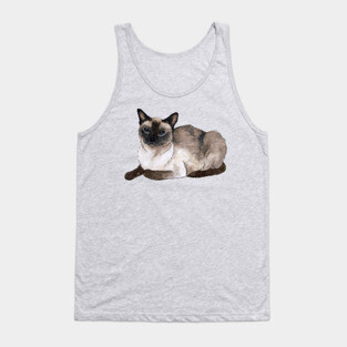 Siamese cat Tank Top