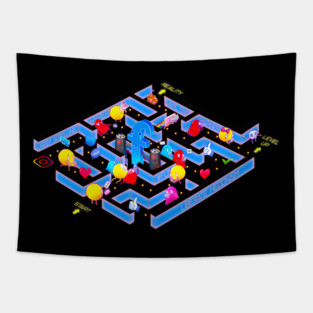 Hyper Pac Man Tapestry