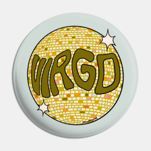 Virgo Disco Ball Pin