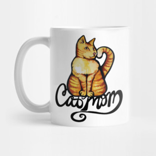 Cat Mom Orange Tabby Cat Foofer Mug