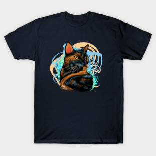 Tortoiseshell Cat Portrait, Colorful Cat Series #2 T-Shirt