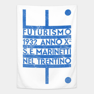 Futurismo ----- Vintage Look Faded Design Tapestry