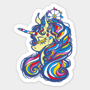 Carnival Unicorn Sticker