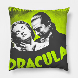 Dracula Bela Lugosi Horror Movie Poster Pillow