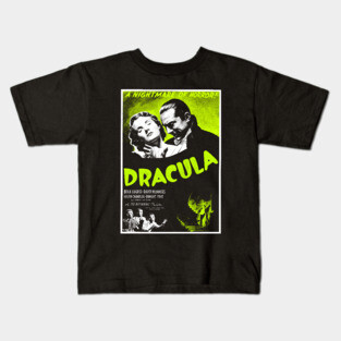 Dracula Bela Lugosi Horror Movie Poster Kids T-Shirt