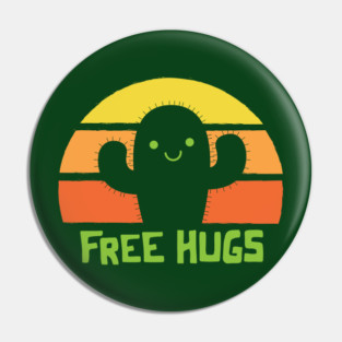 Free Hugs v 2.0 Pin