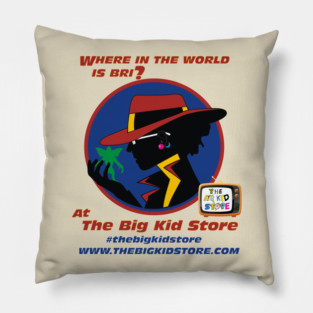 The Big Kid Store "Where in the world is Bri?" Shirt Pillow