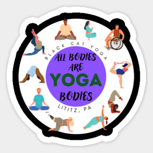 All Bodies Are Yoga Bodies Sticker