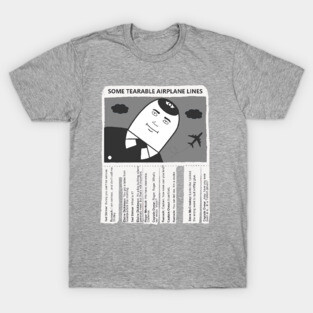 Tearable Airplane Lines T-Shirt