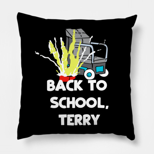 Back To School Terry Pillow by belownormal
