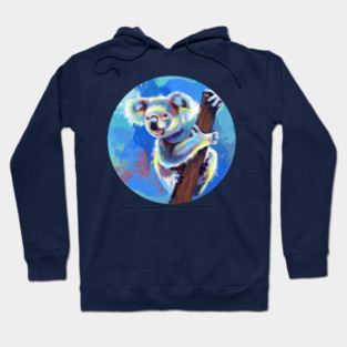 Koala Bear - Colorful Animal Illustration Hoodie