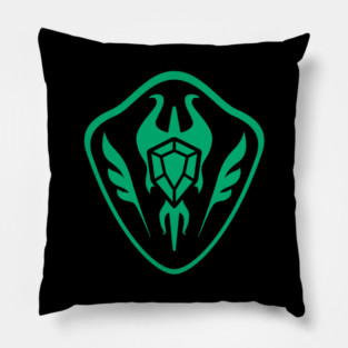 RPGFan Shield (Inverted Emerald) Pillow