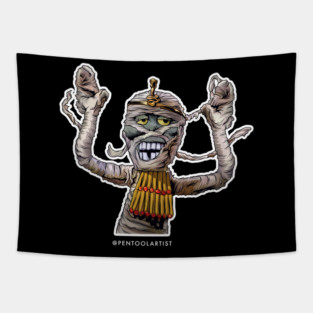 Mad Monster Mummy Tapestry