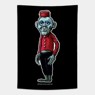 Mad Monster Zombie Tapestry