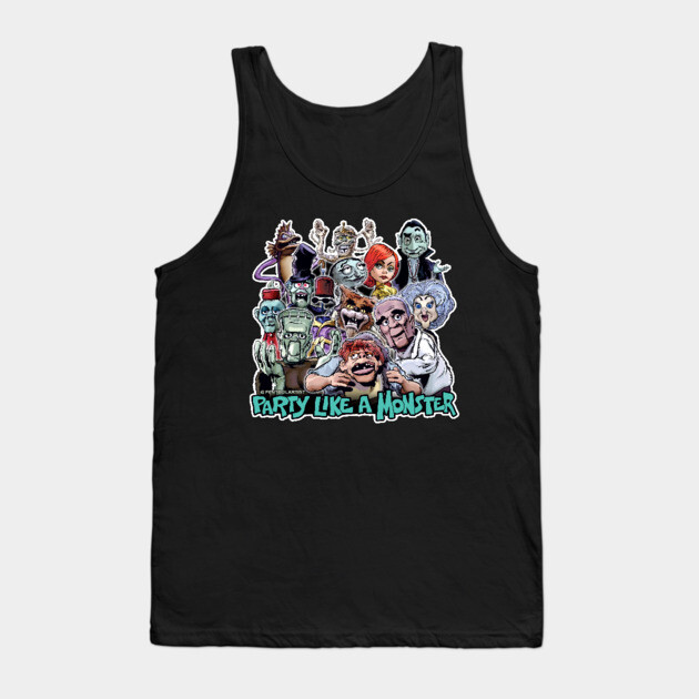 Party Like a Monster Tank Top by pentoolarts