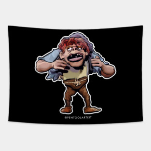Mad Monster Hunchback Tapestry