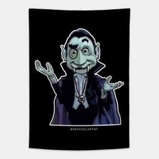 Mad Monster Drac Tapestry