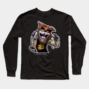 Mad Monster Wolfman Long Sleeve T-Shirt