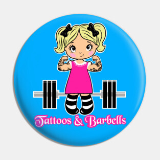 Tattoos and Barbells, fitness girl, gym girl Pin