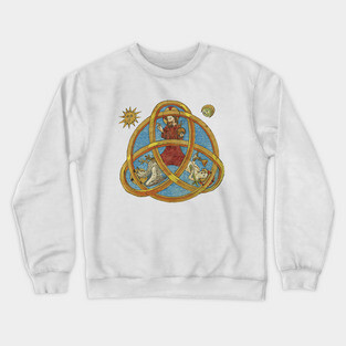 Medieval Astrology Illustration Crewneck Sweatshirt