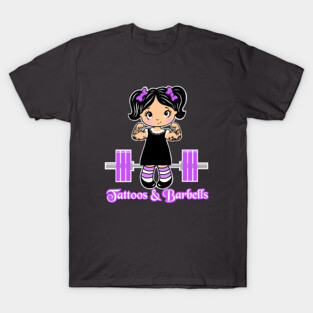 Tattooed girl, fitness girl, gym girl T-Shirt